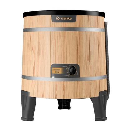 Imagem de Máquina de Lavar Roupa Lavadora 127 V 60 Hz 5 Kg Tanquinho Lavanderia Compacta Tradicional Marrom