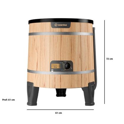 Imagem de Máquina de Lavar Roupa Lavadora 127 V 60 Hz 5 Kg Tanquinho Lavanderia Compacta Tradicional Marrom