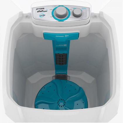 Imagem de Máquina de Lavar Roupa Praxis Semiautomática Inverter 22 kg 300W 127V Branco - 10188078000