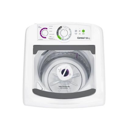 Imagem de Máquina de Lavar Roupas 12Kg Consul CWH12BB, Branca, 220V