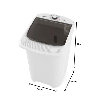 Imagem de Máquina de Lavar Roupas Mueller Supertank MLT10C 10kg 4 Programas de Lavagem