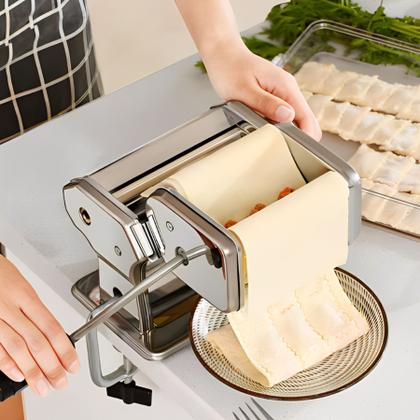 Imagem de Máquina de Macarrão Inox Completa Faz Ravióli Espaguete Talharim Lasanha