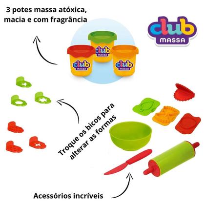 Imagem de Máquina de Massinha de Modelar Club Massa Kit Pizza e Pasta