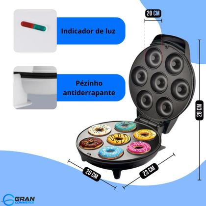 Imagem de Maquina De Mini Donuts Fazer Rosquinha Confeitaria Culinária