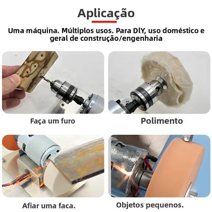 Imagem de Máquina de Moer Dupla Elétrica 100W - Micro, Grosso e Fino Polimento