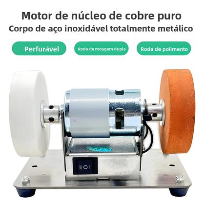 Imagem de Máquina de Moer Dupla Elétrica 100W - Micro, Grosso e Fino Polimento