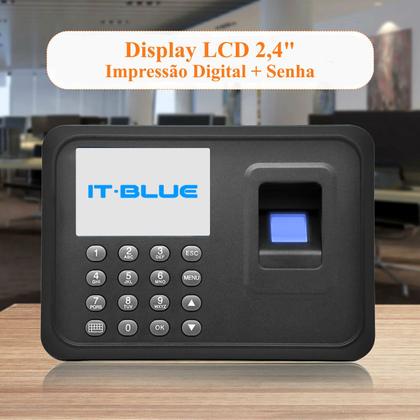 Imagem de Máquina De Ponto Relógio Biométrico Senha Impressão Digital
