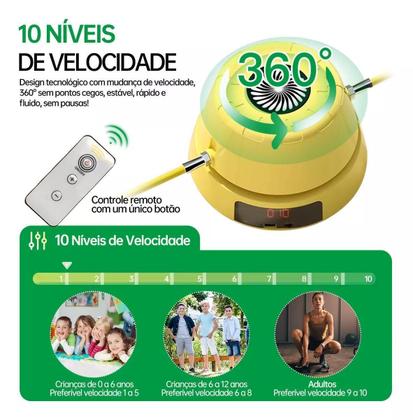 Imagem de Máquina De Pular Corda Automática Controle 10 Modos Usb
