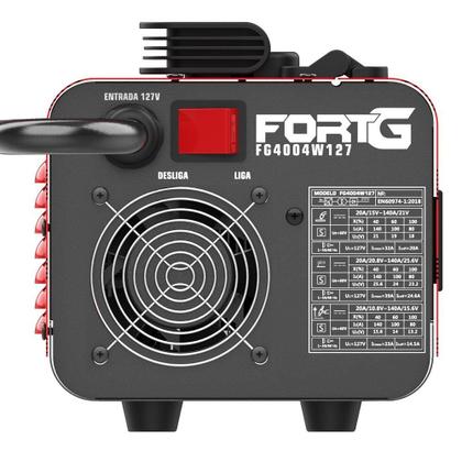 Imagem de Máquina de Solda Inversora 220V Multiprocessos Sinérgica MIG MAG MMA TIG LIFT 140A Compacta FortG