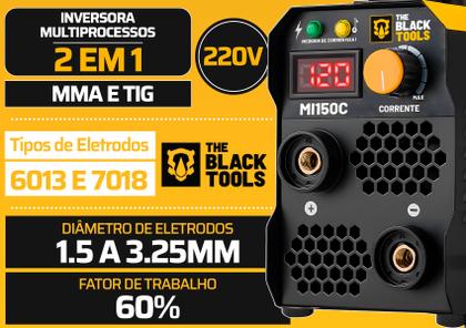 Imagem de Máquina De Solda Inversora Completa Com Visor Digital The Black Tools