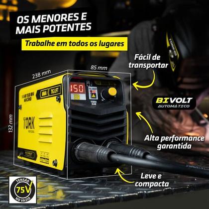 Imagem de Maquina De Solda Inversora Kab150a Micro Mma Tig 127/220v Su