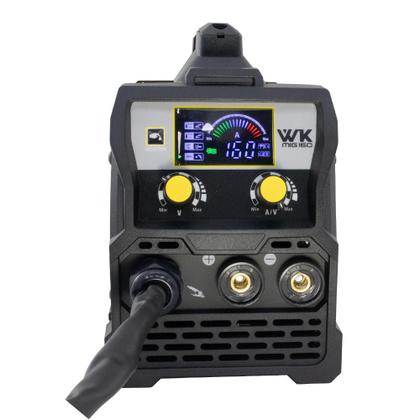 Máquina de Solda Inversora MIG 160a Sem Gás 3 em 1 Tig Lift Mma WK 220V Pró Euro Imagem de Máquina de Solda Inversora MIG 160a Sem Gás 3 em 1 Tig Lift Mma WK 220V Pró Euro