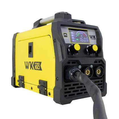 Máquina de Solda Inversora MIG 160a Sem Gás 3 em 1 Tig Lift Mma WK 220V Pró Euro Imagem de Máquina de Solda Inversora MIG 160a Sem Gás 3 em 1 Tig Lift Mma WK 220V Pró Euro