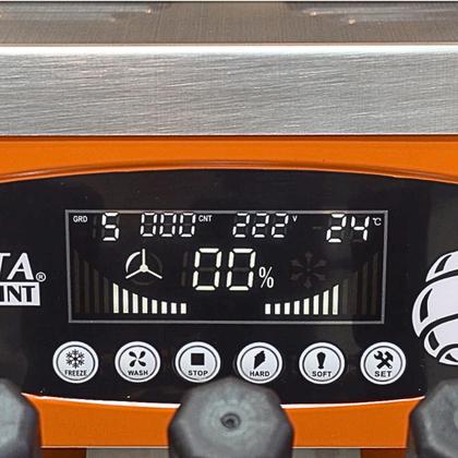 Imagem de Maquina de Sorvete Expresso Balcão com 3 Bicos Açaí Frozen Soft Mix 25 Litros 320 Casquinhas Por Hora Compacta Print