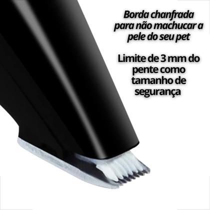 Imagem de Maquina de Tosa de Pata Orelha Cao Cachorro Gato Aparador de Pelo Sem Fio Animal de Estimaçao Silencioso Seguro