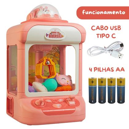Imagem de Maquina de Ursinho Maquina de pegar Bichinho Brinquedo Garra da Diversão Infantil