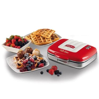 Imagem de Maquina de Waffle 1973 Retro Party Time Vermelha Ariete 700w  110V / Antiaderentee