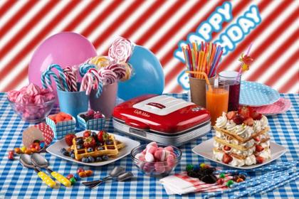Imagem de Maquina de Waffle 1973 Retro Party Time Vermelha Ariete 700w  110V / Antiaderentee
