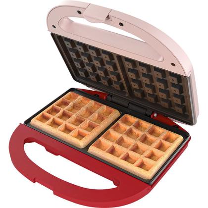Imagem de Maquina de Waffles Cadence Duet Vermelha 127V - WAF200