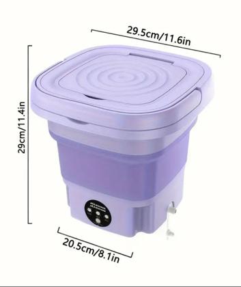 Imagem de Maquina Dobravel de Lavar e Centrifugar Roupas Peças Intimas e Bebe