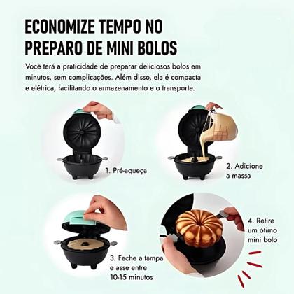 Imagem de Máquina Elétrica de Fazer Mini Bolos 110v com Nota Fiscal
