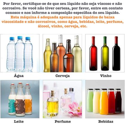 Imagem de Máquina Envasadora Dosadora Enchimento Líquido Aço Inox 2l