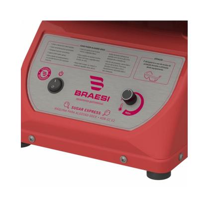 Imagem de Máquina Industrial De Algodão Doce Vermelho Bivolt ADB-02 Braesi