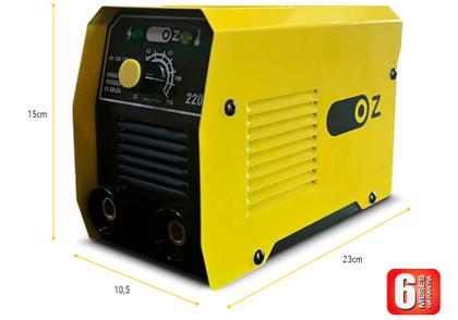 Imagem de Máquina Inversora De Solda 120a 4800W Mma Eletrodo Portátil 220V Preto e Amarelo