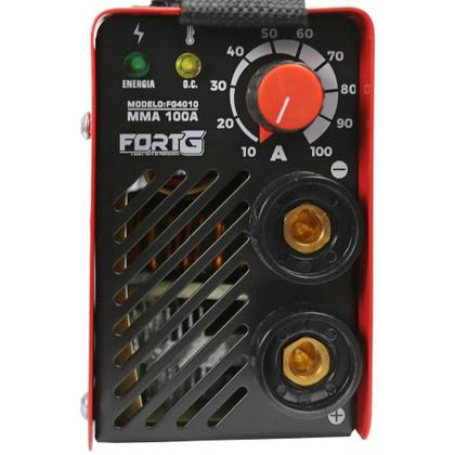 Imagem de Máquina Inversora de Solda 220V MMA 100A com Acessórios Classe de Isolamento F IP21S  FortG