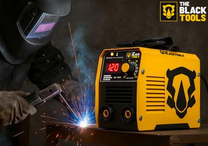 Imagem de Máquina Inversora De Solda Elétrica Mma Eletrodo Mi150d 220v The Black Tools