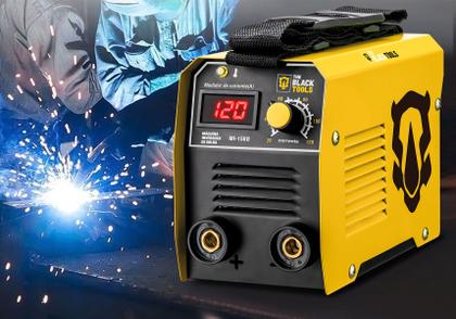Imagem de Máquina Inversora De Solda Portatil 120a 220V Com Mascara De Solda