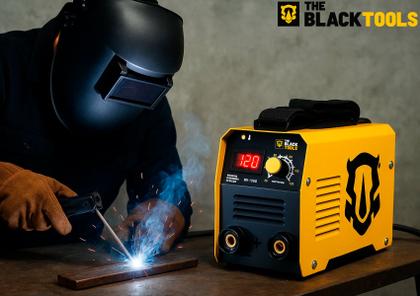 Imagem de Máquina Inversora De Solda Portatil 120a 220V Com Mascara De Solda
