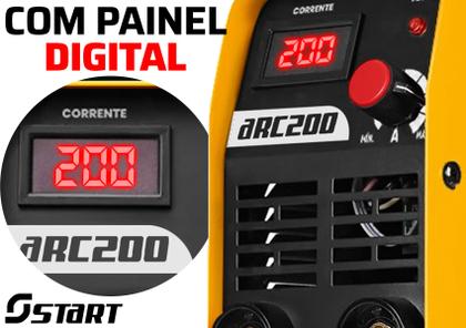 Imagem de Máquina Inversora De Solda Portatil Mma Eletrodo Tig 220v Top Arc200