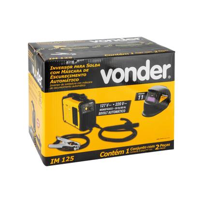 Imagem de Maquina Inversora Solda Bivolt IM125 + 2 Esquadros VONDER