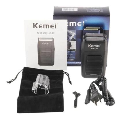 Imagem de Maquina Kemei 1102 Barbeador Elétrico Shaver Bivolt S/ Fio