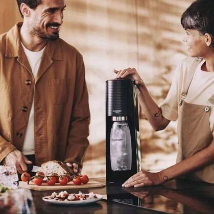 Imagem de Máquina para Gaseificar Água Terra Sodastream Preta