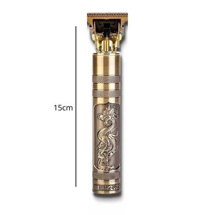 Imagem de Máquina Profissional Corte Cabelos Barba Desenhos Lâminas Aço Carbono  Dragon
