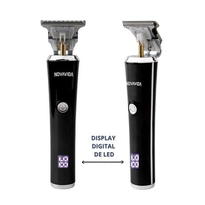 Imagem de Maquina Profissional de Barbear e Cortar Cabelo, Lâmina de Precisão-T Confortcut com Display LCD