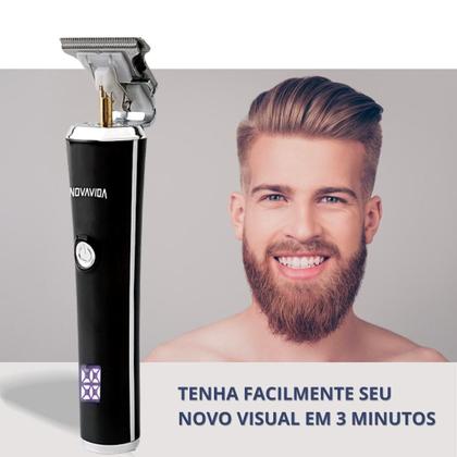 Imagem de Maquina Profissional de Barbear e Cortar Cabelo, Lâmina de Precisão-T Confortcut com Display LCD