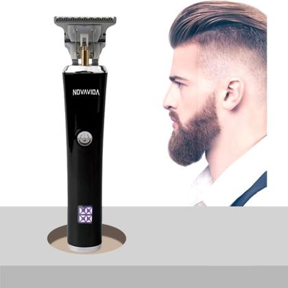 Imagem de Maquina Profissional de Barbear e Cortar Cabelo, Lâmina de Precisão-T Confortcut com Display LCD