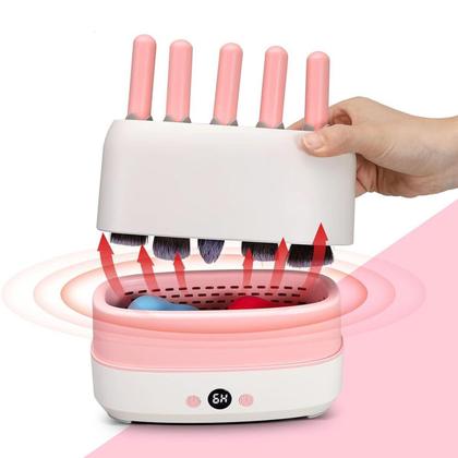 Imagem de Maquina Secador Eletrico de Pincel de Maquiagem Esponja Automatico USB Portatil Potente Rapido