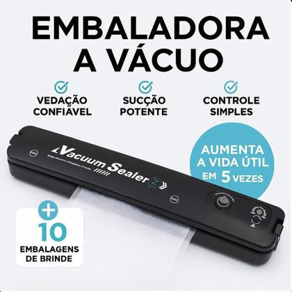 Imagem de Máquina Seladora Profissional Portátil para Embalar Alimentos Bivolt