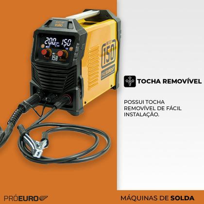 Imagem de Máquina Solda Mig 150a Sem Gás 3 Em 1 Tig Lift Eletrodo Bivolt