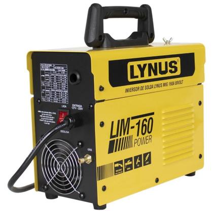 Imagem de Máquina Solda Multiprocessos Lynus LYNUSLIM160 Bivolt Automático 160A 5,7kVA Arame Eletrodo