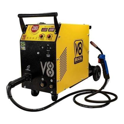 Imagem de Máquina Solda Multiprocessos V8 Brasil 220V 11,2kVA Faixa Corrente 20250A Grau Proteção IP21S