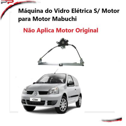 Imagem de Máquina Vidro Elétrico S/motor Esquerda Clio 99-16 2pt - Mab