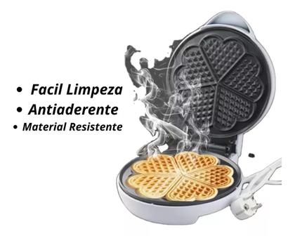 Imagem de Máquina Waffle 220v Preto Antiaderente 5 Formas Coração 700w