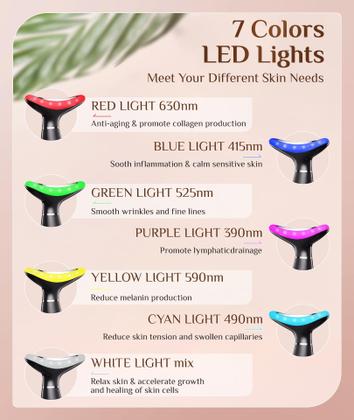 Imagem de Máquinas galvânicas Dopsikn 7 cores com terapia de luz vermelha