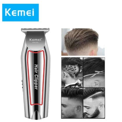 Imagem de Maquininha de barba e cabelo Bivolt Kemei KM-032 Recarregável Profissional
