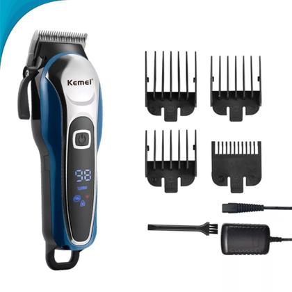 Imagem de Maquininha de Cabelo Barba Recarregável USB Motor Forte Edição Limitada